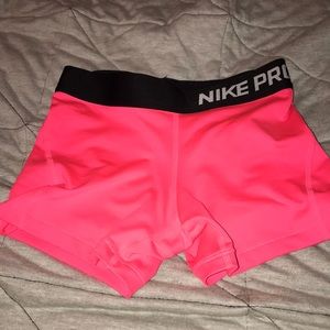 pink nike pros